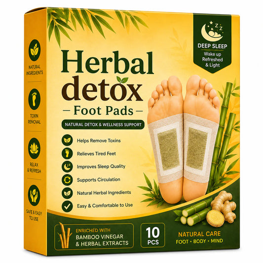 Herbal And Gentle Ingredient Detox Wellness Foot Patches – Overnight Self-Care Support (Pack of 1) 10 Patches.