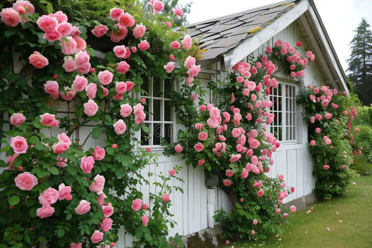 Elegant Climbing Rose Flower Seeds With Plant Growth Suplement