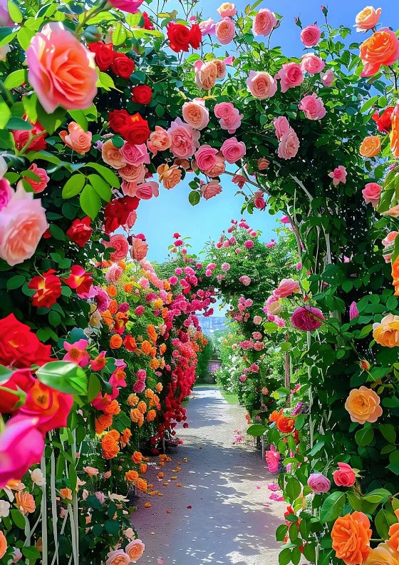 Elegant Climbing Rose Flower Seeds With Plant Growth Suplement